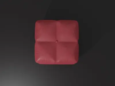 padded stool Free 3D model