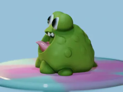 Little frog 3D print model
