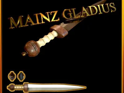 Mainz Gladius Roman Sword Low-poly 3D model