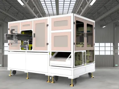 Pad printing machine 3D model