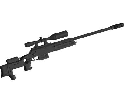 Unique Alpine TPG-1 sniper weapon 3D model