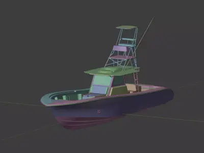2024 Yellowfin 42 Offshore 3D model
