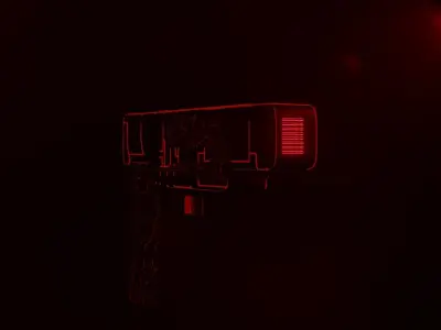 Sci-Fi Gun  Red 3D model