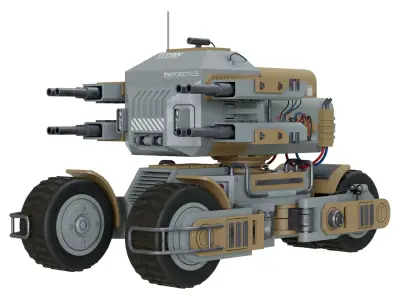 UGV Concept-2-Grey 3D model