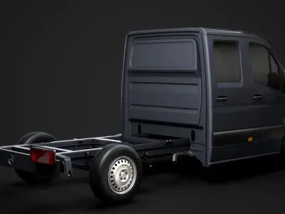 Mercedes Sprinter Chassis Crew Cab L2 FWD 2020 3D model