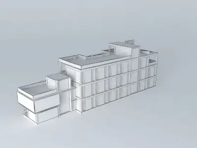 small office service building 3D model