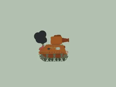 Toony tank 3D model