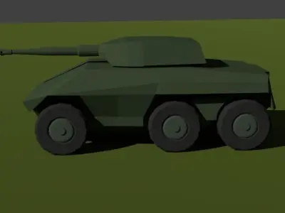 Engesa EE-9 Cascavel Low-poly 3D model