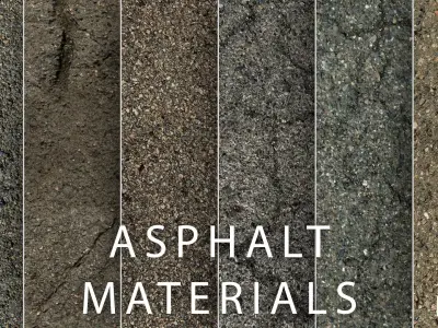 UE Asphalt Materials Part 01 3D model
