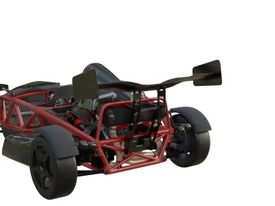 2012 Ariel Atom 500 V8 Low-poly 3D model