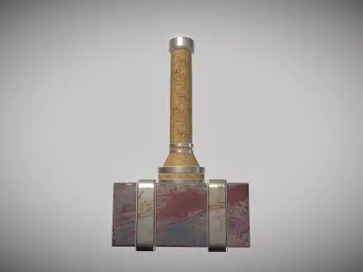 Fantasy Hammer - Medieval Style  Low-poly 3D model