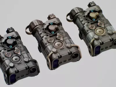 L3Harris NGAL Aiming Laser LA-23 PEQ Low-poly 3D model