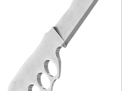 battle knife v11 3D model