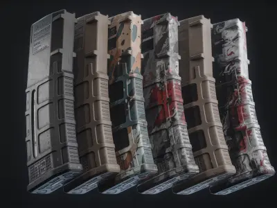  M4 AR15 MAGPUL PMAG Gen 3 30rd - Lowpoly PBR Magazine Low-poly 3D model