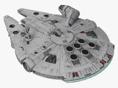 Millennium Falcon Low-poly 3D model