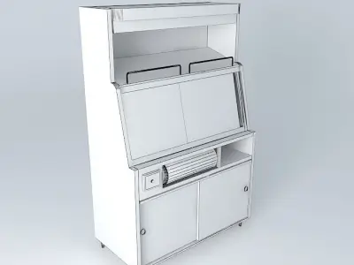 Kit108 Desk wall by Alex Marques Free 3D model