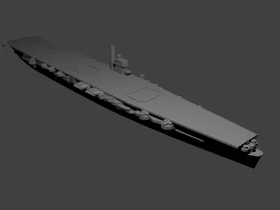 Japanese Aircraft Carrier Hiryu 3D print model