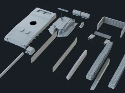 Tank ZTZ 20 Ready for 3D printing 3D print model