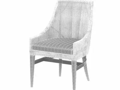 Palecek vincent side chair 3d model 3D model