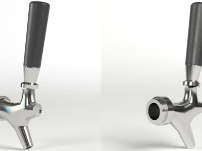Beer tap faucet 2 3D model purchase
