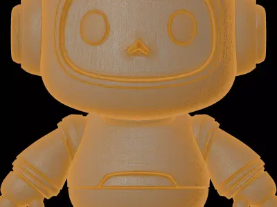 Chibi Robot Character Figure 3D print model