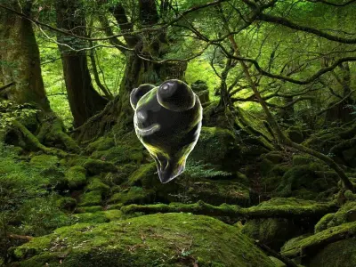 A lizard head Free 3D model