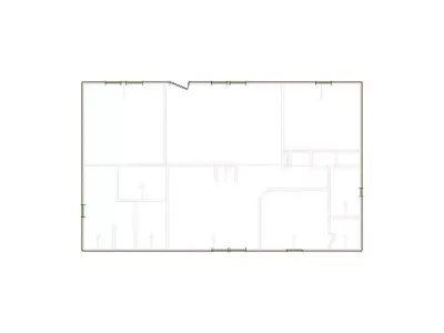 Simple Exterior Sketch by Interior - 751-1000 SF - Xactimate 3D model