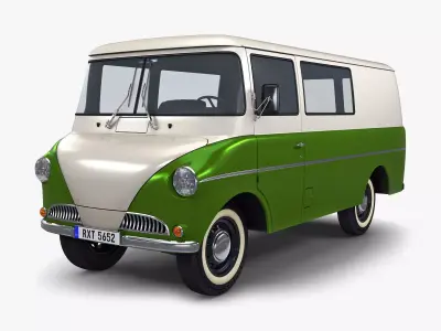 Generic Retro Cargo Van M 1 3D model