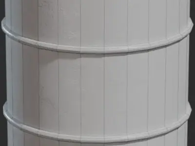 Barrel Low-poly 3D model