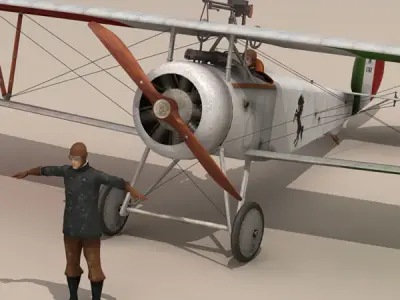 Nieuport 17 Baracca 3 3D model