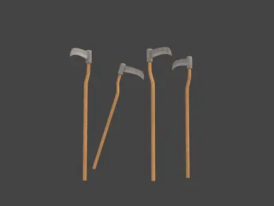 Prop102 Sickle Low-poly 3D model