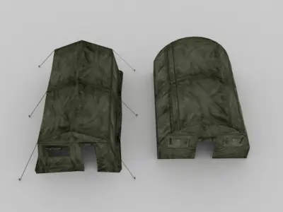 Free Tents Game Ready Free low-poly 3D model