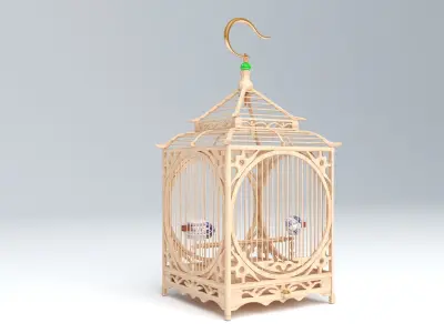 CHINESE BIRD CAGE 01 3D model