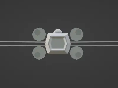 Low Poly X-Wing star wars x - fighter Free low-poly 3D model