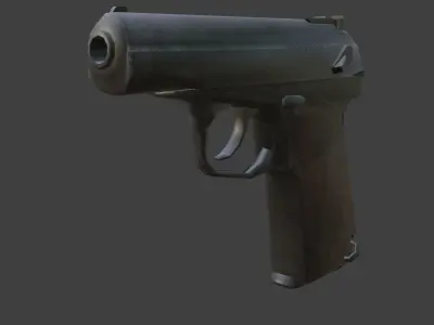 weapon pistol makarov Low-poly 3D model