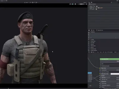 Soldier 3D model get