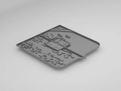 German Cruiser Prinz Eugen Coat of Arms 3D model