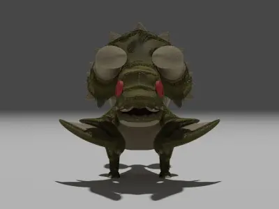 Diablos Plushy from Monster Hunter Series Low-poly 3D model
