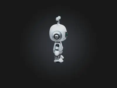 Cartoon Robot 3D model 3