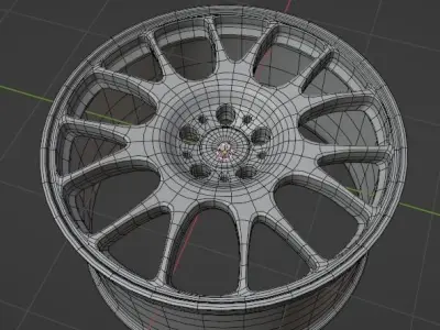 BBS CH Low-poly 3D model