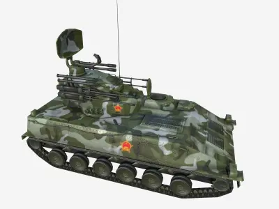 Iron Dove AA PGZ-95 AA Free low-poly 3D model