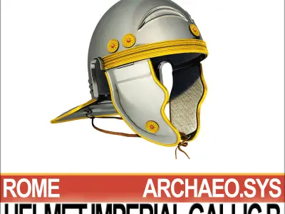Roman Legionary Helmet Imperial Gallic B 3D model