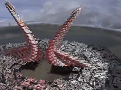 Dino Spikes Tower 2 3D model