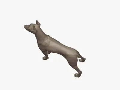 doberman sculpture 3D model