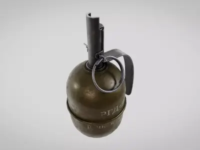 RGD-5 Soviet Hand Grenade - Concept and Cinematic Ready PBR 3D model