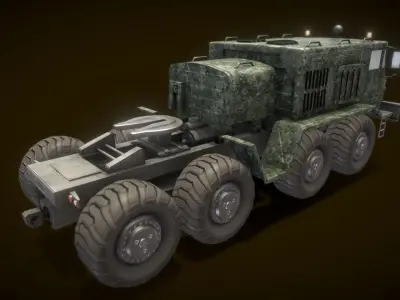 Military Vehicle SV Low-poly 3D model
