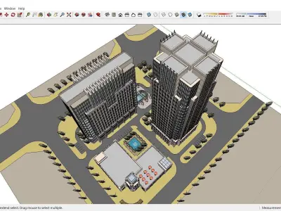 Sketchup Office building G9 3D model