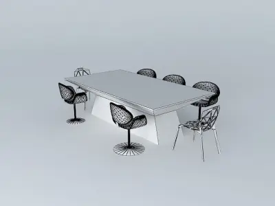 Dining Table Romeo Free 3D model