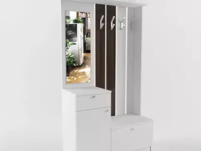 Cupboard with hanger Free 3D model