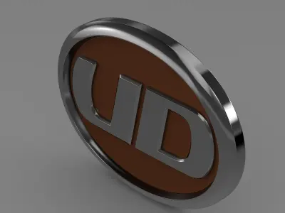 UD Trucks logo 3D model